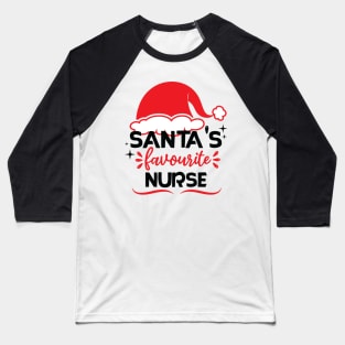 santa's favorite nurse Baseball T-Shirt